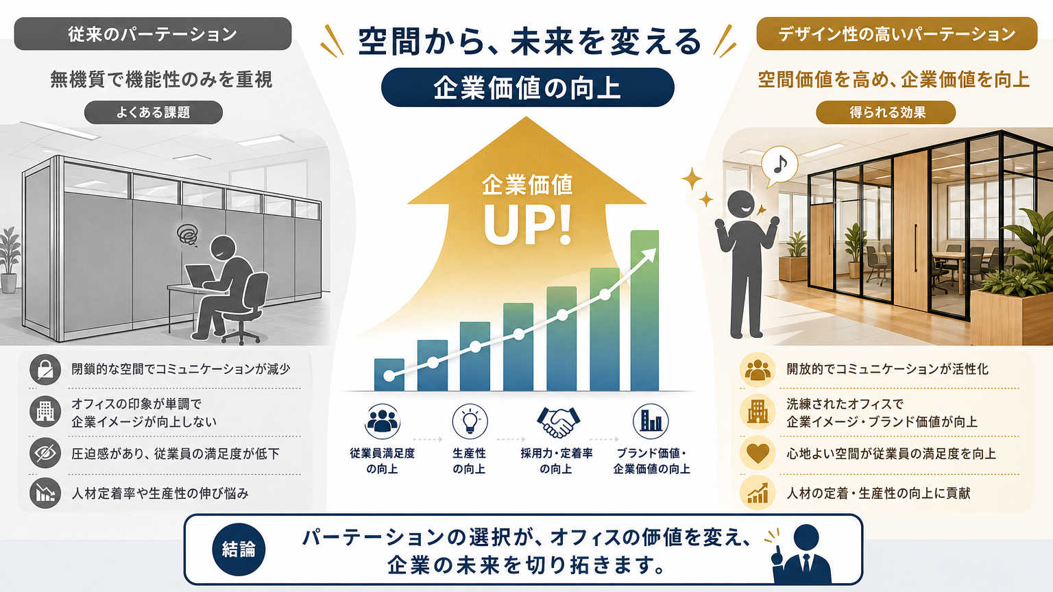オフィスパーテーションをデザイン重視で選ぶべき理由とは