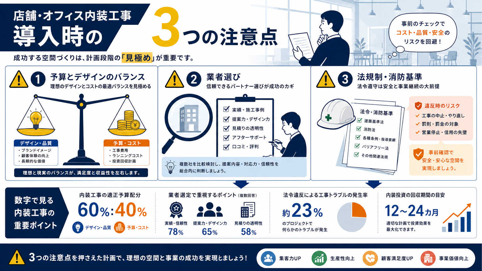 デザイン重視のパーテーション導入時の注意点